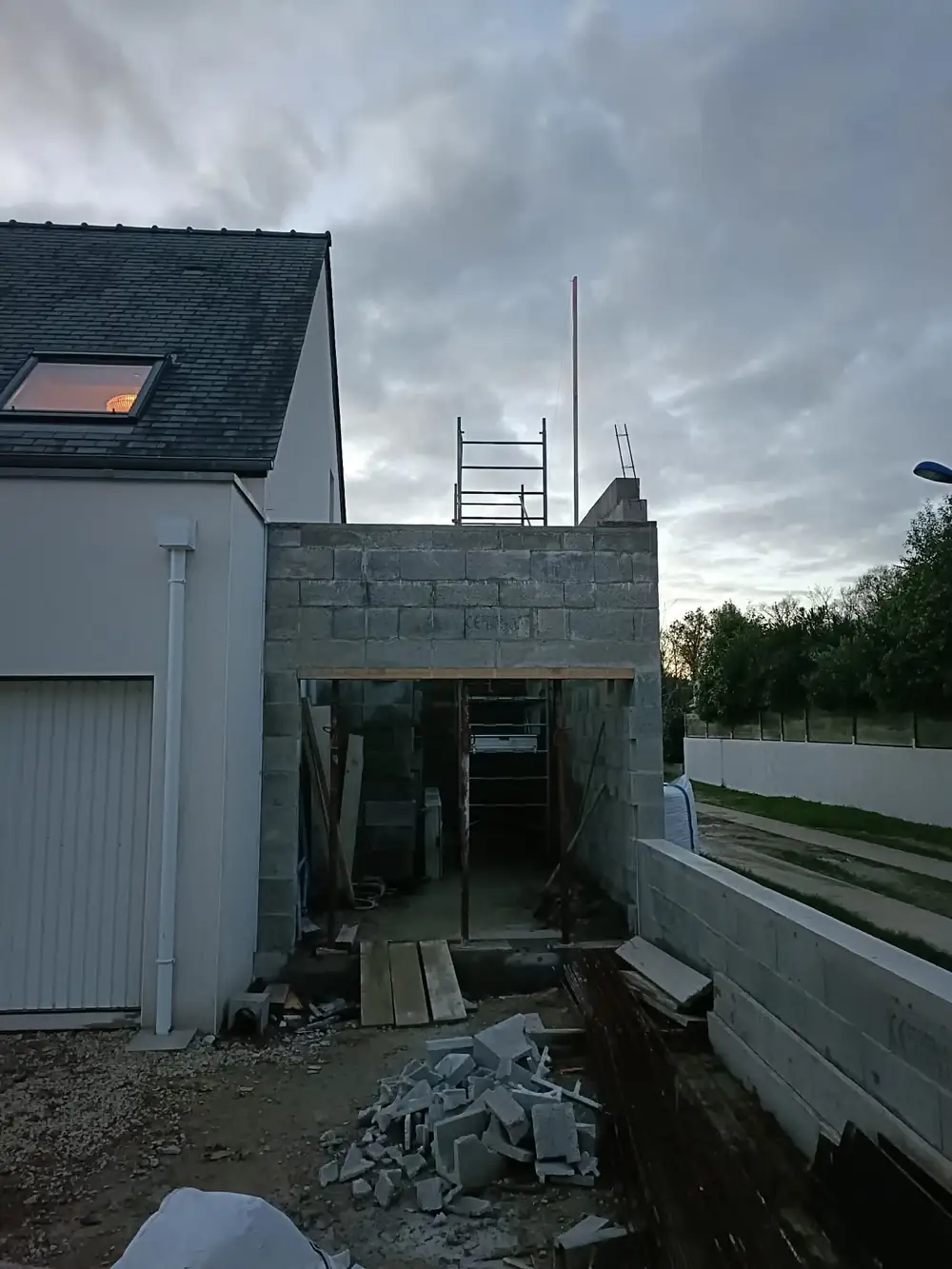 Chantier OLIVEIRA à Cerelles — terrassement, gros œuvre et finitions — photo 55